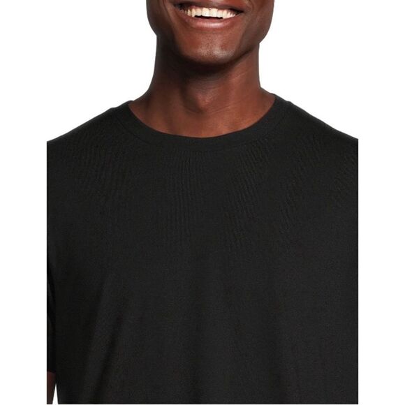 Men’s Black Short Sleeve Crewneck Comfy T-Shirts 2-Pack Size 3XL - Picture 4 of 6